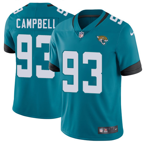 Jacksonville Jaguars 93 Calais Campbell Teal Green Alternate Youth Stitched NFL Vapor Untouchable Limited Jersey